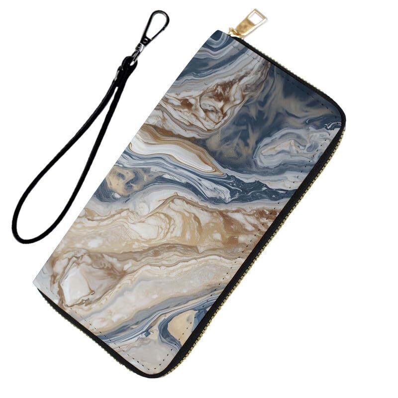 8407 Rfid Blocking Wristlet Wallet & Teen Girls-Large Capacity Leather
